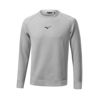 Manga Larga Mizuno G-style Crew Hombre Grises - Chile M473IJTUON
